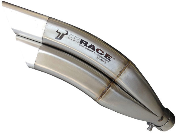 IXRACE 2 rostfritt stål Racing ljuddämpare för BMW R Nine T 14-