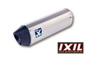 IXIL Rostfri ljuddämpare HEXOVAL XTREM svart CBR 600 F, 91-98 (PC 25/31), E-märkt, svart Endcap