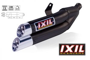 IXIL Hyperlow svart XL-rostfritt helsystem ljuddämpare, Honda CB 650 F/CBR 650 F, 14-
