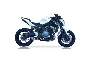 IXIL Hyperlow svart XL-rostfritt helsystem ljuddämpare, Kawasaki Z 650/650 Ninja, 17-