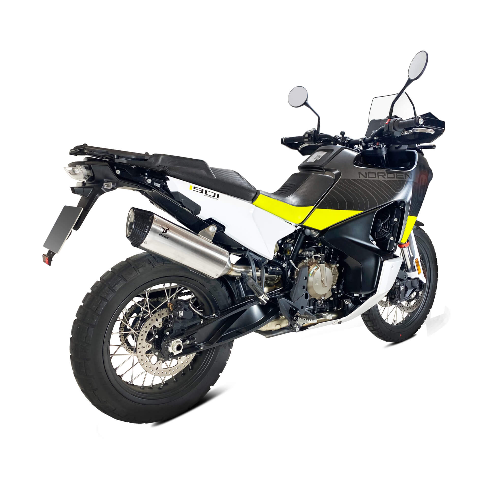 ixrace Desert stainless steel muffler for KTM 790 Adventure 19-, 890 Adventure 20-, HUSQVARNA NORDEN 901