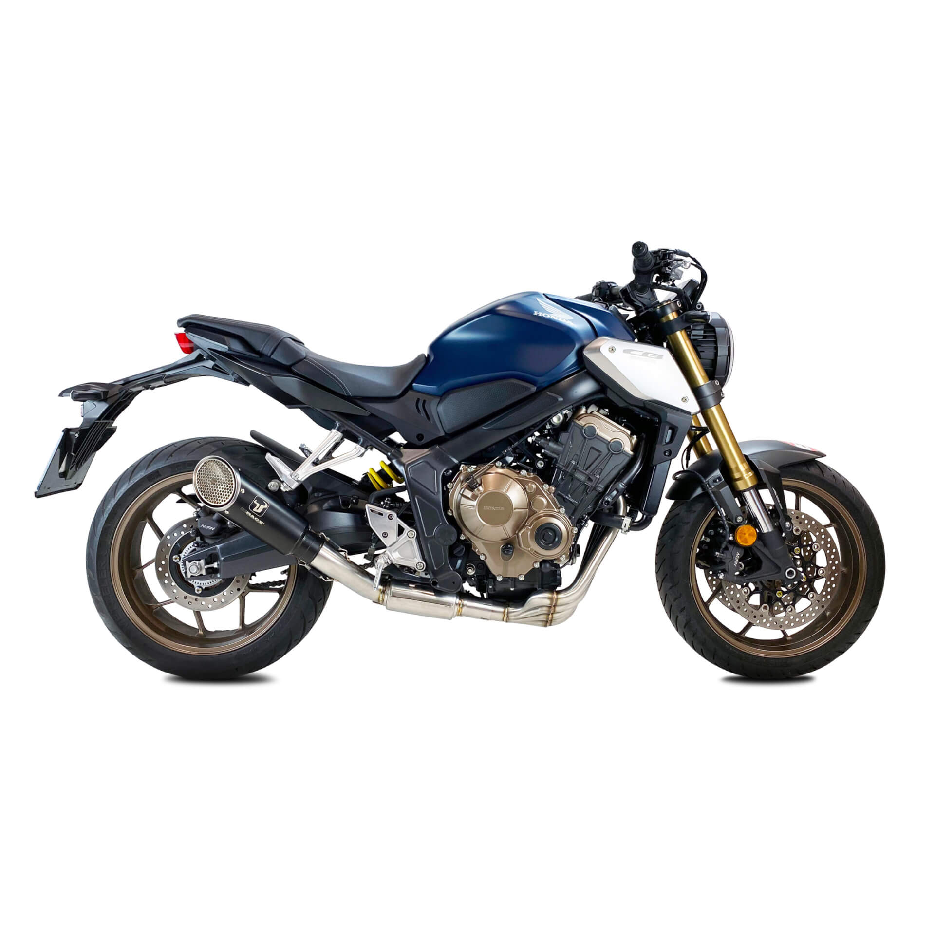 ixrace MK1 stainless steel black slashcut complete system CB 650 R/CBR 650 R, 19-20, CB 650 F/CBR 650 F 17-18