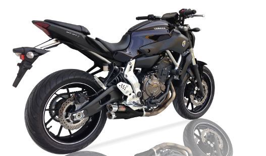 IXIL Hyperlow black XL stainless steel complete system for Yamaha MT-07, XSR 700, (Euro3+4)
