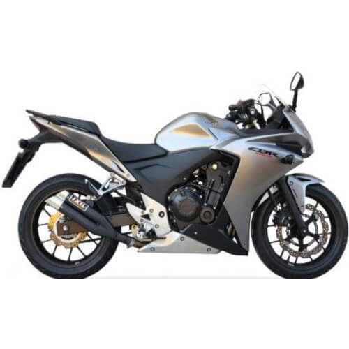 ixil Rear silencer Hyperlow black XL, CBR 500 R 13-15, CB 500 F 13-15, CB 500 X 13-16