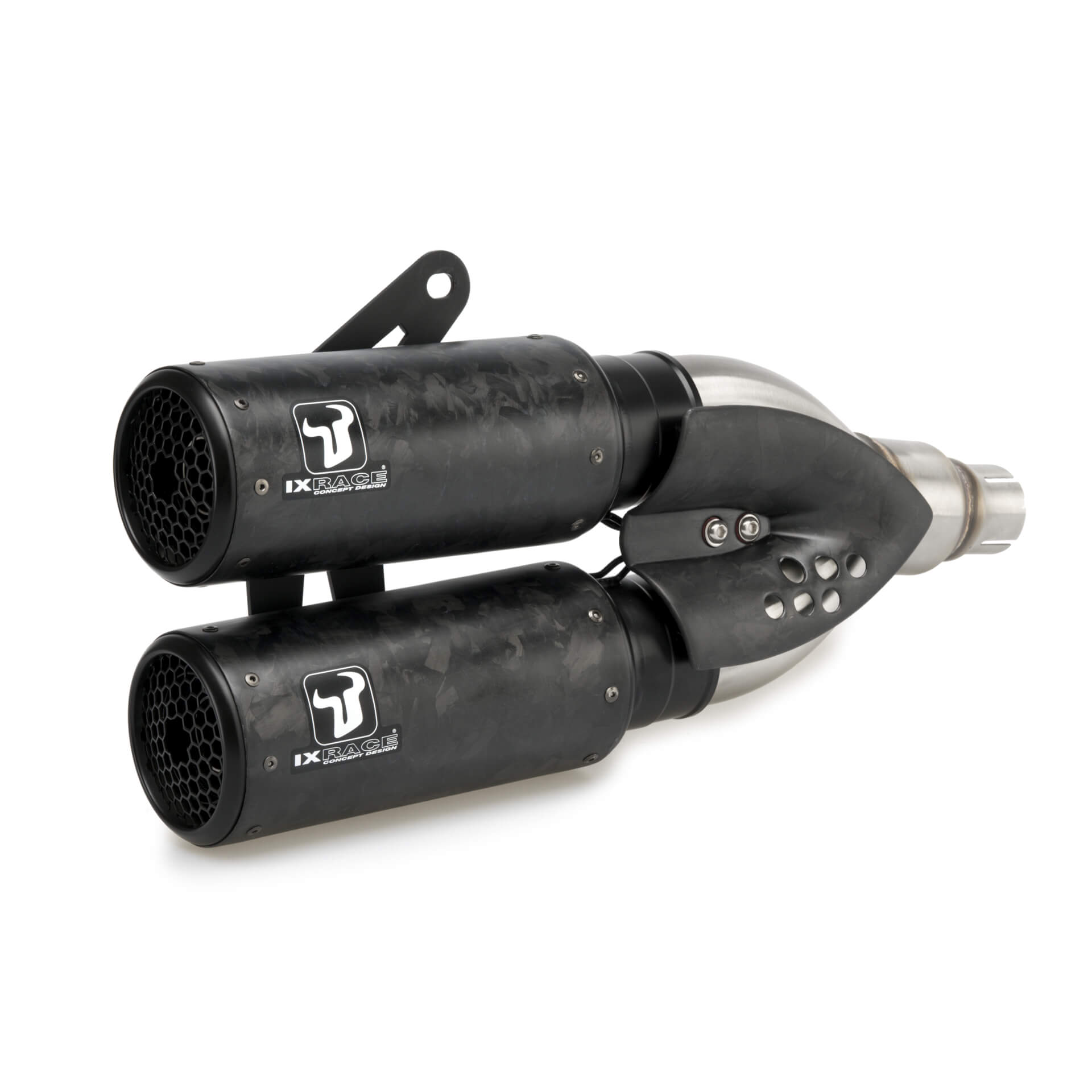 ixrace DCX2 stainless steel/carbon forged rear silencer, Z 900, 2020-