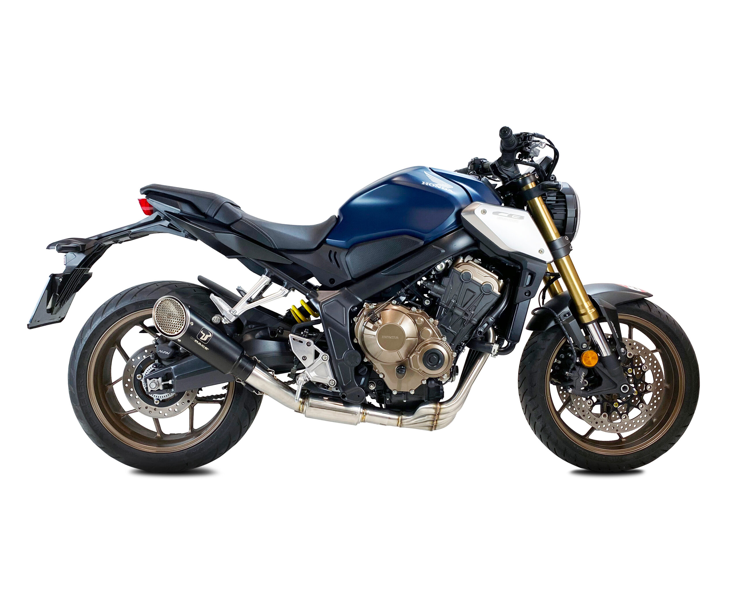ixrace MK1 stainless steel black slashcut complete system CB 650 R/CBR 650 R, 19-20, CB 650 F/CBR 650 F 17-18