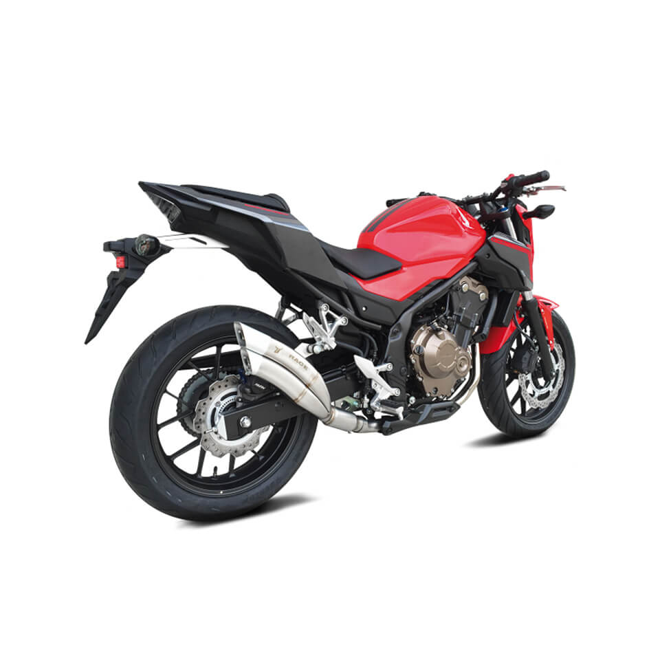 ixrace Edelstahl-Endtopf für Honda CBR 500 R / CB 500 F, 16-