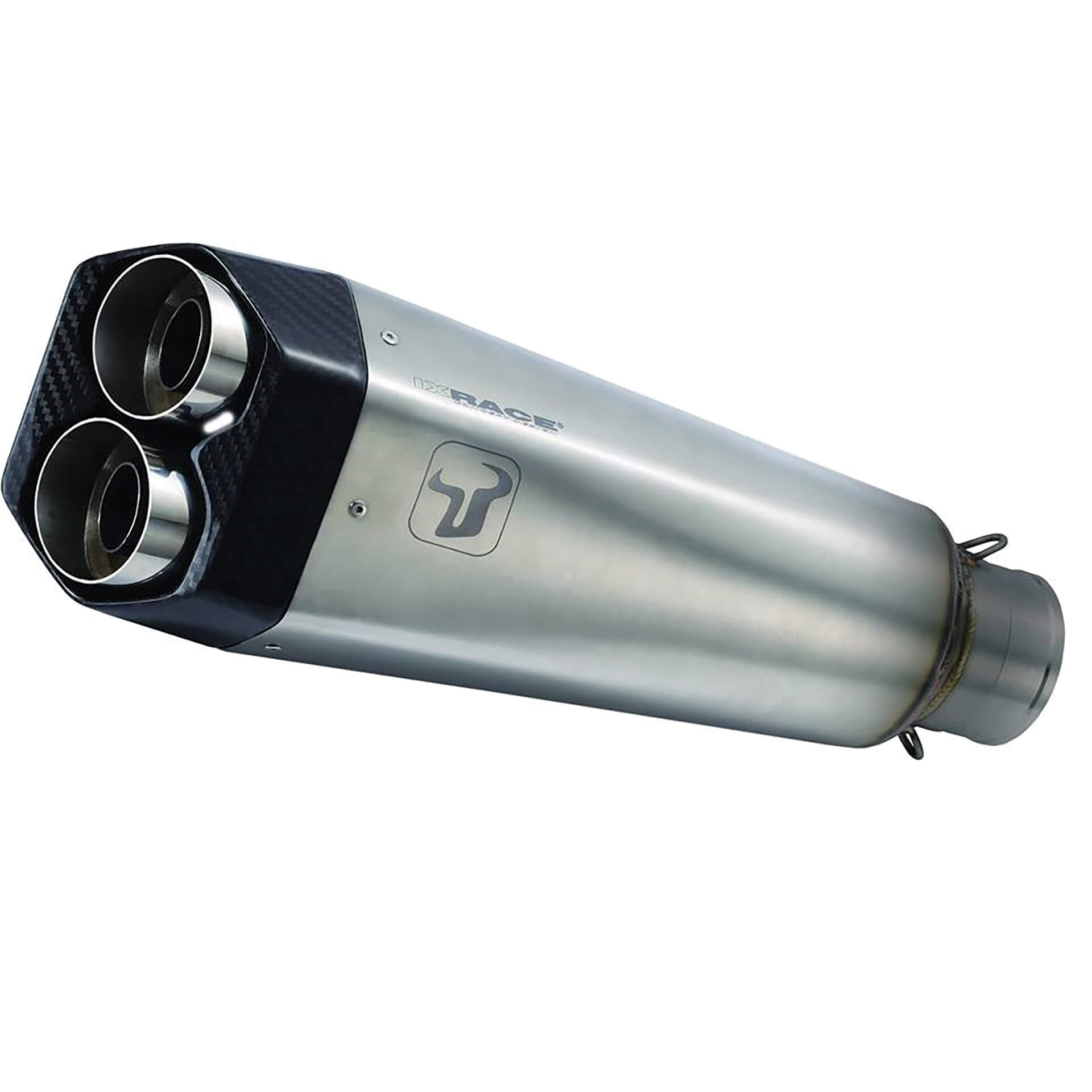 ixrace Stainless steel muffler M9 for KTM Duke 125, 17- (Euro4)