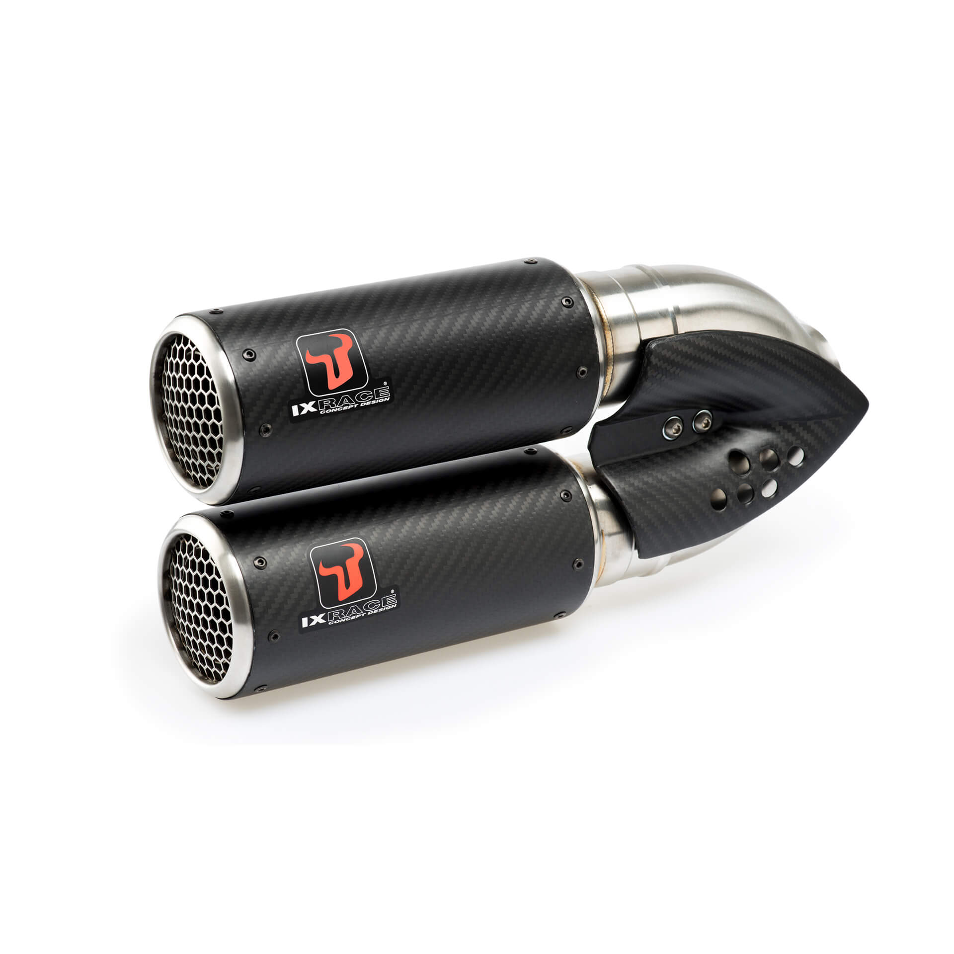 ixrace DC2 stainless steel/carbon rear silencer, Z 900, 16-19, Z 900 A2, 2020